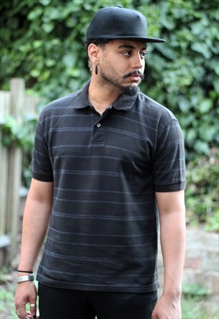 VINTAGE YSL STRIPED POLO SHIRT
