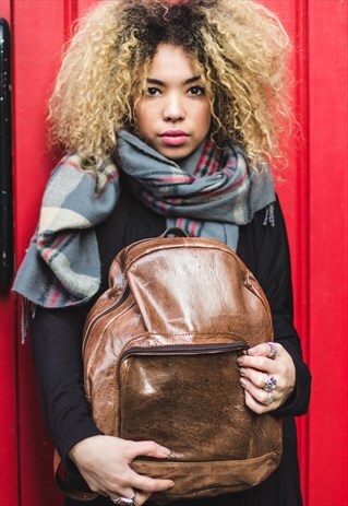 THE STRESSED BROWN CITY BACKPACK