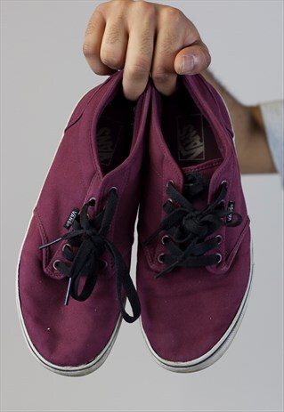 VINTAGE VANS MAROON TRAINERS