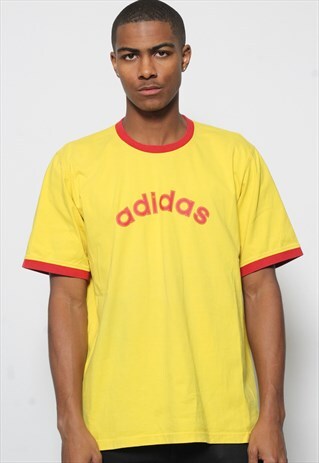 VINTAGE ADIDAS T-SHIRT YELLOW