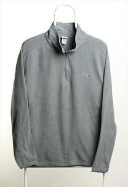 Vintage Champion Fleece 1/4 zip Sweatshirt Grey