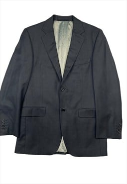 Aquascutum Vintage Men's Dark Grey Blazer