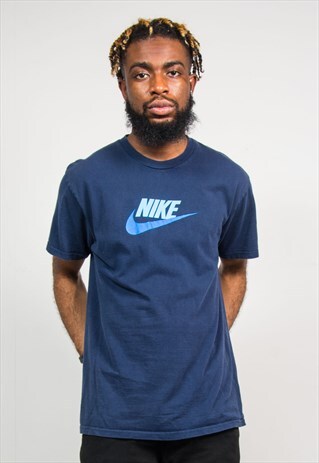 NIKE NAVY BLUE CREW NECK T-SHIRT