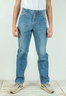 Vintage New Newton Men W34 L36 Regular Straight Jeans Denim