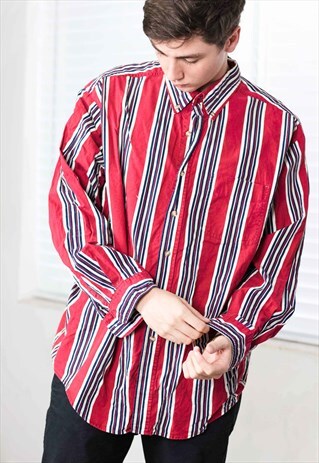 VINTAGE REGATTA STRIPED SHIRT 90S XL 12.2