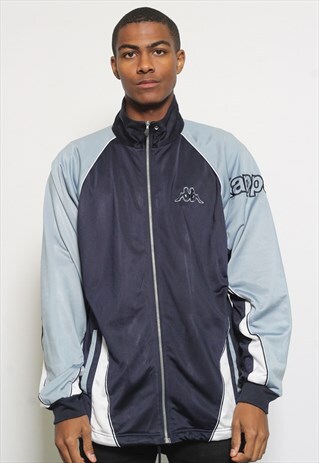 VINTAGE KAPPA LOGO TRACK JACKET BLUE