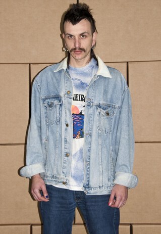 VINTAGE 80S WAMPUM DENIM JACKET