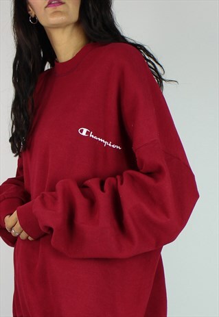 VINTAGE CHAMPION SWEATSHIRT JUMPER W LOGO FRONT
