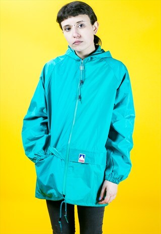 90'S RETRO RAIN FESTIVAL MAC JACKET