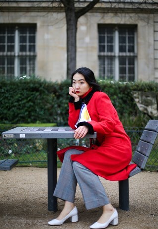 GORGEOUS WOOL RED COAT