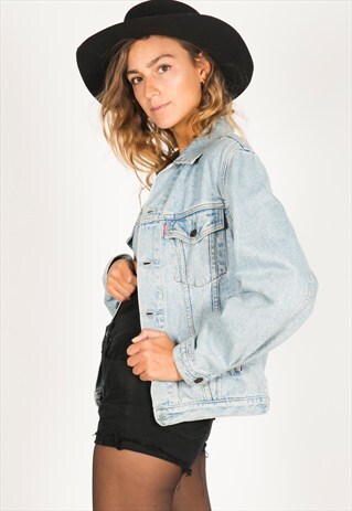 VINTAGE 80S LEVI'S DENIM TRUCKER / C405
