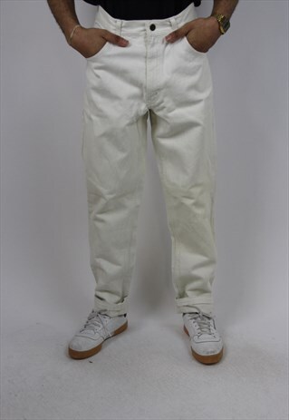 VINTAGE VALENTINO CREAM 90'S JEANS