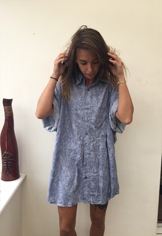 CRAZY PATTERNED OVERSIZED RETRO VINTAGE FESTIVAL SHIRT