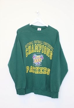 Vintage NFL Suoer Bowl Packers sweatshirt in green. Fits XXL