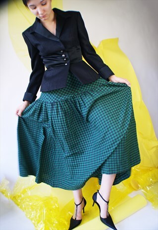 VINTAGE REDESIGNED PLAID SKIRT