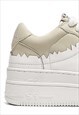 CHUNKY SOLE SNEAKERS HIGH PLATFORM CONTRAST SHOES IN WHITE