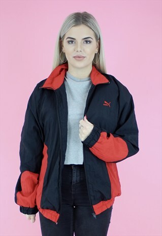 VINTAGE 90'S PUMA SHELL BOMBER JACKET