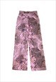 Y2K PINK AND LEOPARD PRINT TROUSERS 