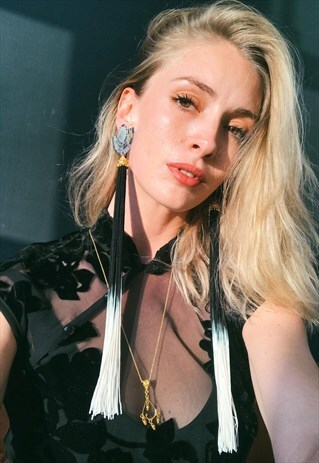 TAIS FAN TASSEL EARRINGS
