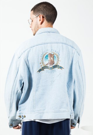 VINTAGE LEE DENIM EMBELLISHED JACKET / S1725