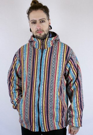 VINTAGE ZIP-THROUGH NEPALESE JACKET