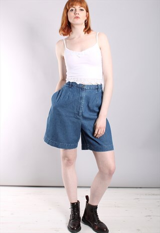 VINTAGE 90S HIGH WAISTED STRETCHY DENIM SHORTS