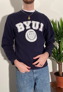 vintage american college navy russell athletic sweatshirt