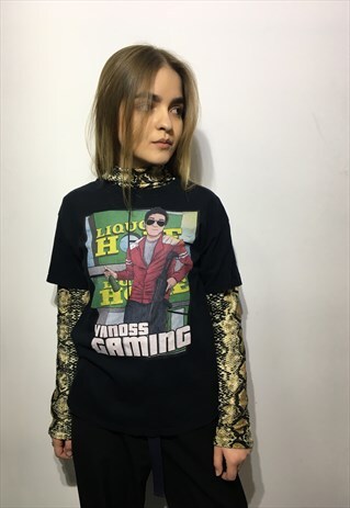 VINTAGE 90' AMAZING UNISEX BLACK COOL T-SHIRT