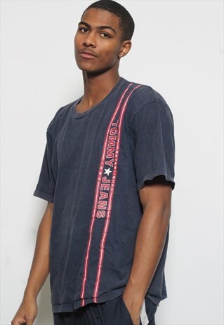 VINTAGE TOMMY HILFIGER LOGO T-SHIRT BLUE