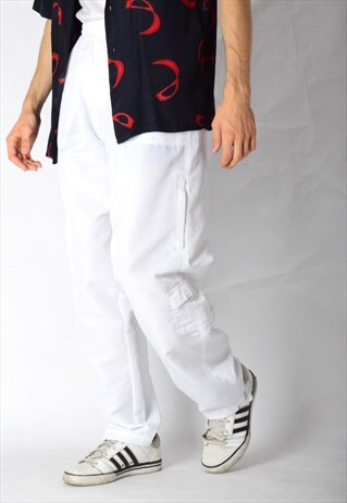 VINTAGE 90S WHITE SPORTS PANTS
