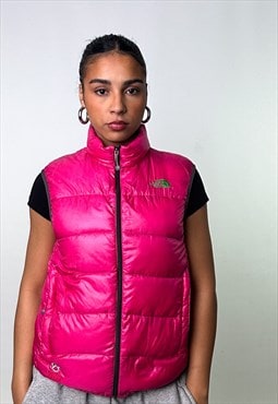 Pink The North Face Summit Series Gilet Puffer Jacket