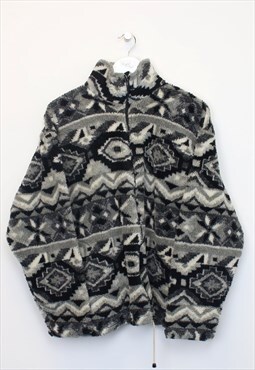 Vintage Unbranded crazy fleece in grey. Best fits L