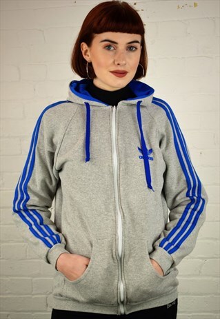 VINTAGE 90'S ADIDAS ZIP UP HOODIE