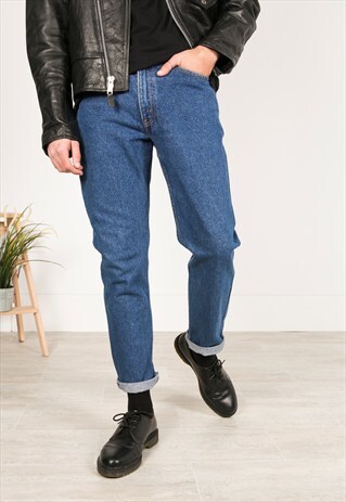 VINTAGE 80S LEVIS SLIM FIT JEANS / AVELINASREWORKS / C402