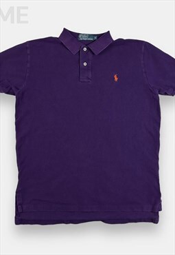 Polo Ralph Lauren vintage purple polo T shirt shirt size M