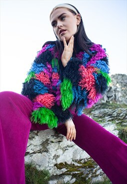 Textured Knit Cardigan - Multi