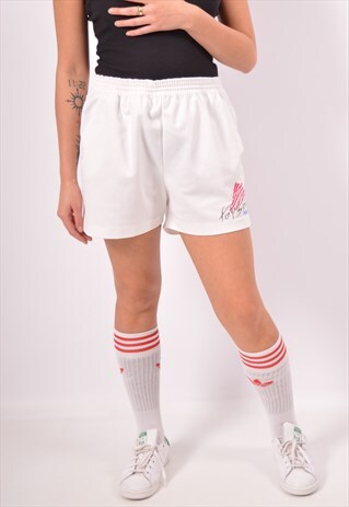 VINTAGE DIADORA SHORTS WHITE
