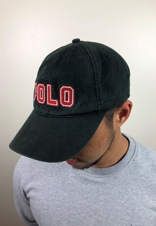 VINTAGE BLACK RALPH LAUREN CAP
