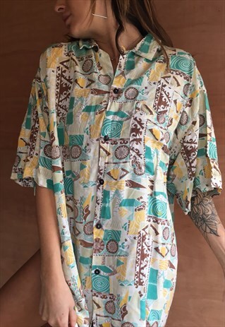 OVERSIZED RETRO 90S 80S VINTAGE UNISEX FESTIVAL SHIRT