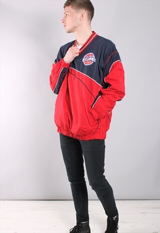 VINTAGE DETROIT PISTONS WINDBREAKER SWEATSHIRT