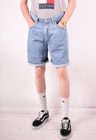 LEVI'S 550 MENS VINTAGE DENIM SHORTS W34 BLUE 90S
