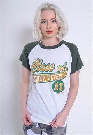 VINTAGE CHAMPION BASEBALLL T-SHIRT WHITE