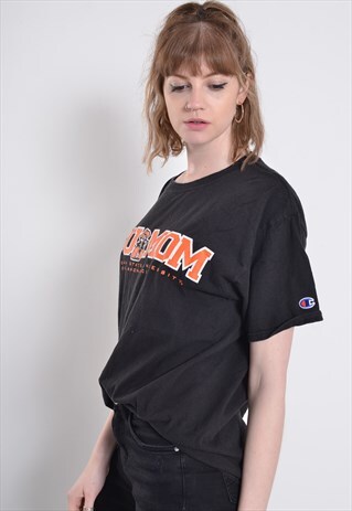 VINTAGE CHAMPION OKLAHOMA STATE T-SHIRT BLACK