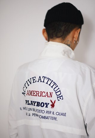 RARE VINTAGE PLAYBOY TRACKSUIT WINDBREAKER JACKET