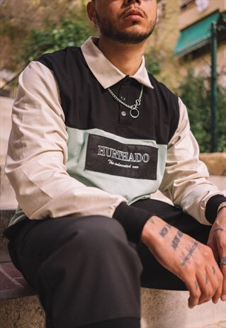 HANDMADE LONG SLEEVED POLO SHIRT IN THREE COLORS