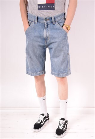 LEVI'S MENS VINTAGE DENIM SHORTS W30 BLUE 90S