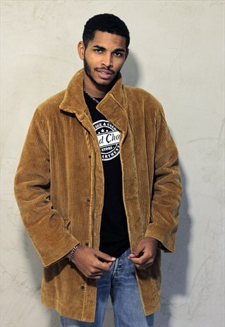 VINTAGE STEFANEL CORDUROY PADDED COAT A315
