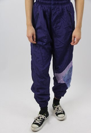 VINTAGE PATTERNED SHELL TRACKSUIT BOTTOMS