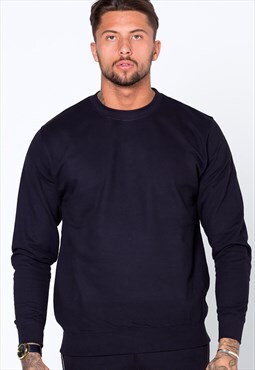54 Floral Premium Jumper Sweater Pullover - Navy Blue