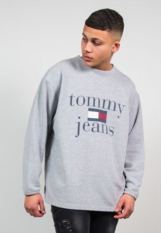 VINTAGE TOMMY HILFIGER GREY SWEATSHIRT